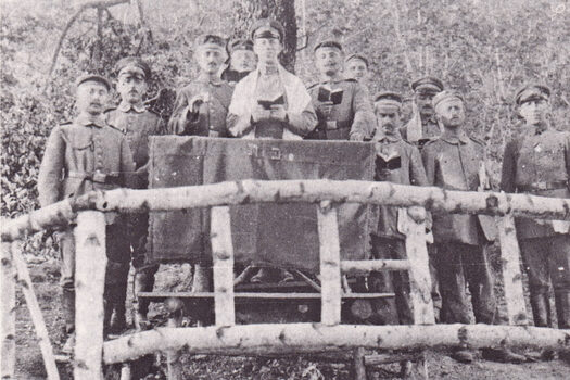 Hermann Hirsch als Feldprediger im 1. Weltkrieg