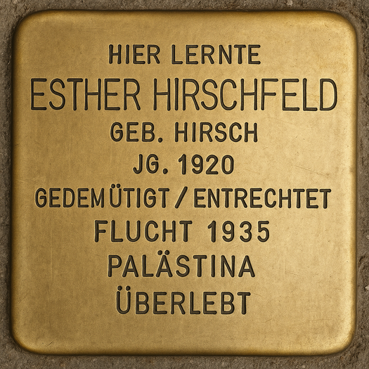 Stolperstein von Esther Hirschfeld