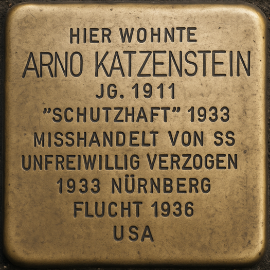 Stolperstein von Arno Katzenstein