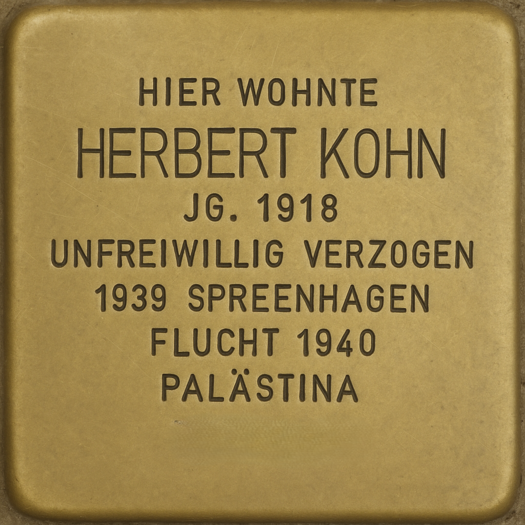 Stolperstein von Herbert Kohn