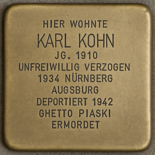 Stolperstein von Karl Kohn