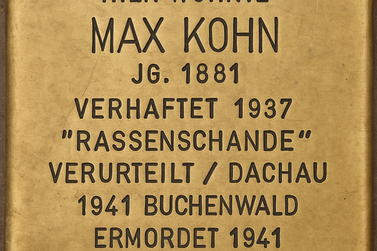 Stolperstein von Max Kohn