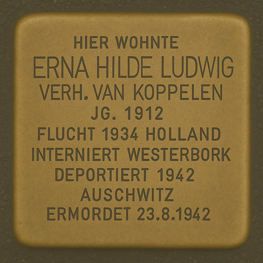 Stolperstein von Erna Hilde Ludwig