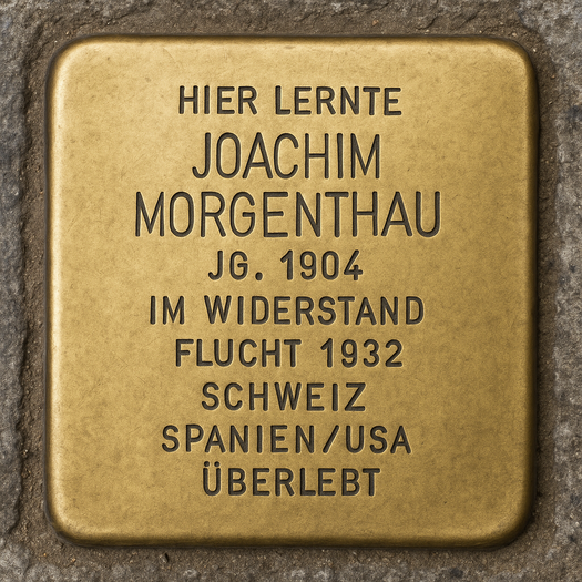 Stolperstein von Joachim Morgenthau