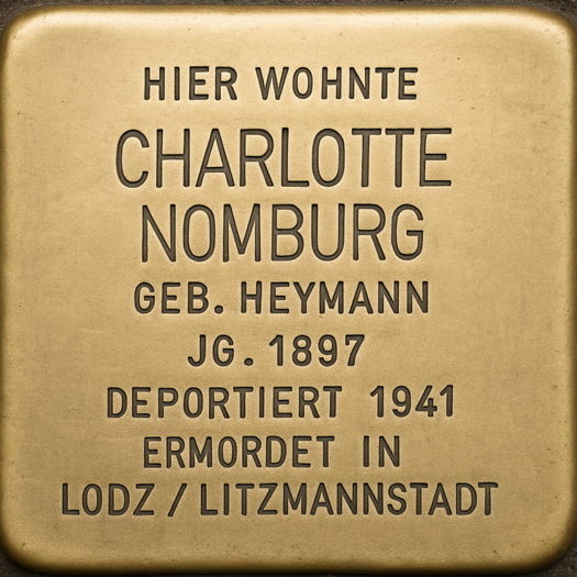 Stolperstein von Charlotte Nomburg