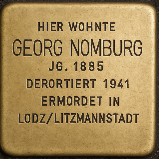 Stolperstein von Georg Nomburg