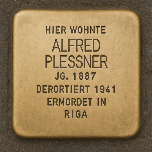 Stolperstein von Alfred Plessner