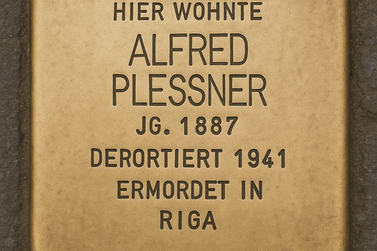 Stolperstein von Alfred Plessner