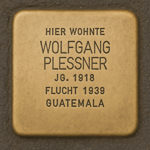 Stolperstein von Wolfgang Plessner