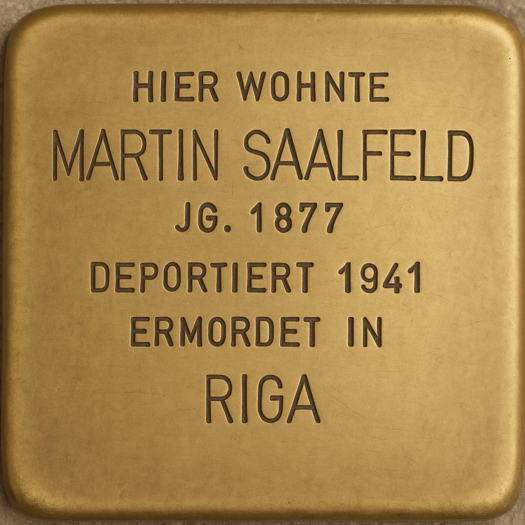 Stolperstein von Martin Saalfeld