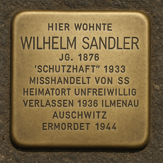 Stolperstein von Wilhelm Sandler