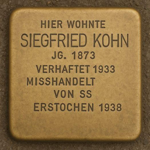 Stolperstein von Siegfried Kohn