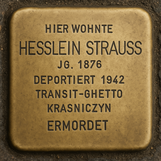 Stolperstein von Hesslein Strauss