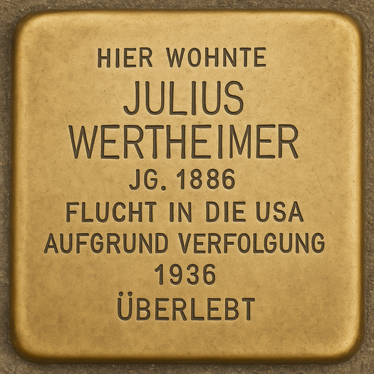 Stolperstein von Julius Wertheimer