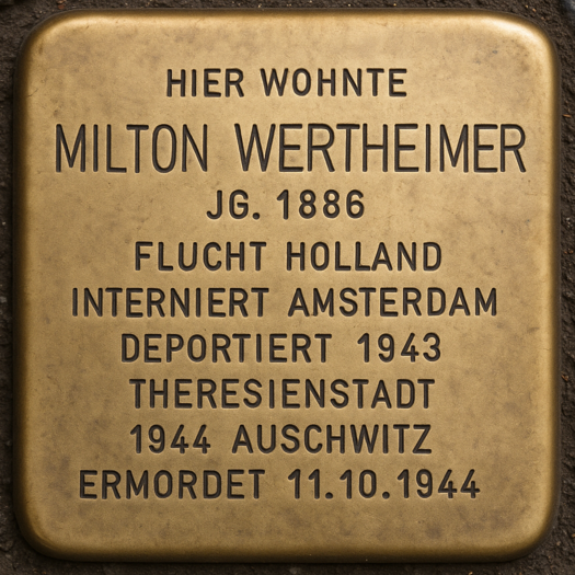 Stolperstein von Milton Wertheimer