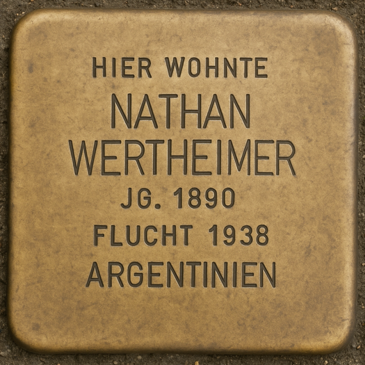 Stolperstein von Nathan Wertheimer