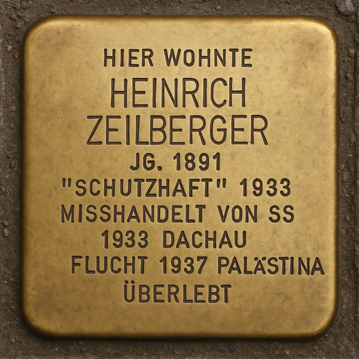 Stolperstein von Heinrich Zeilberger