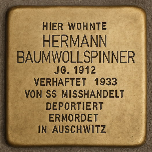 Stolperstein von Hermann Baumwollspinner