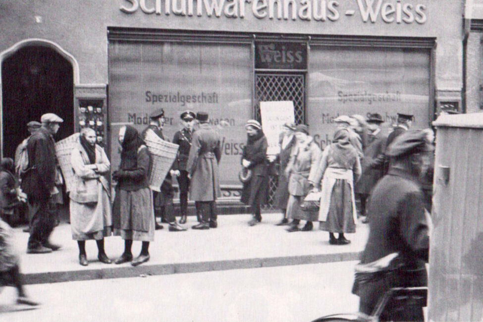 Boykott des Geschäftes von Julius Weiß